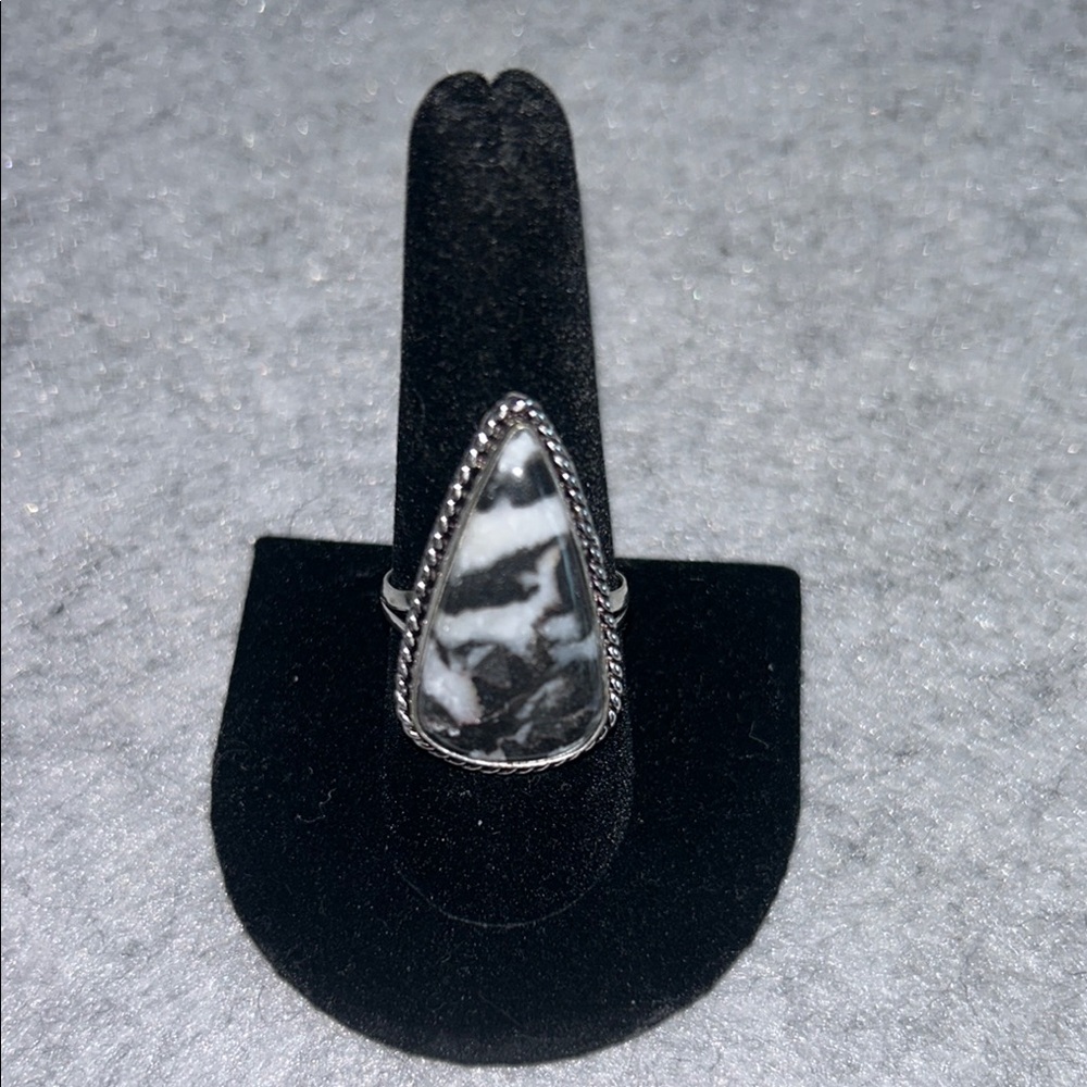 Silver White Buffalo Ring
